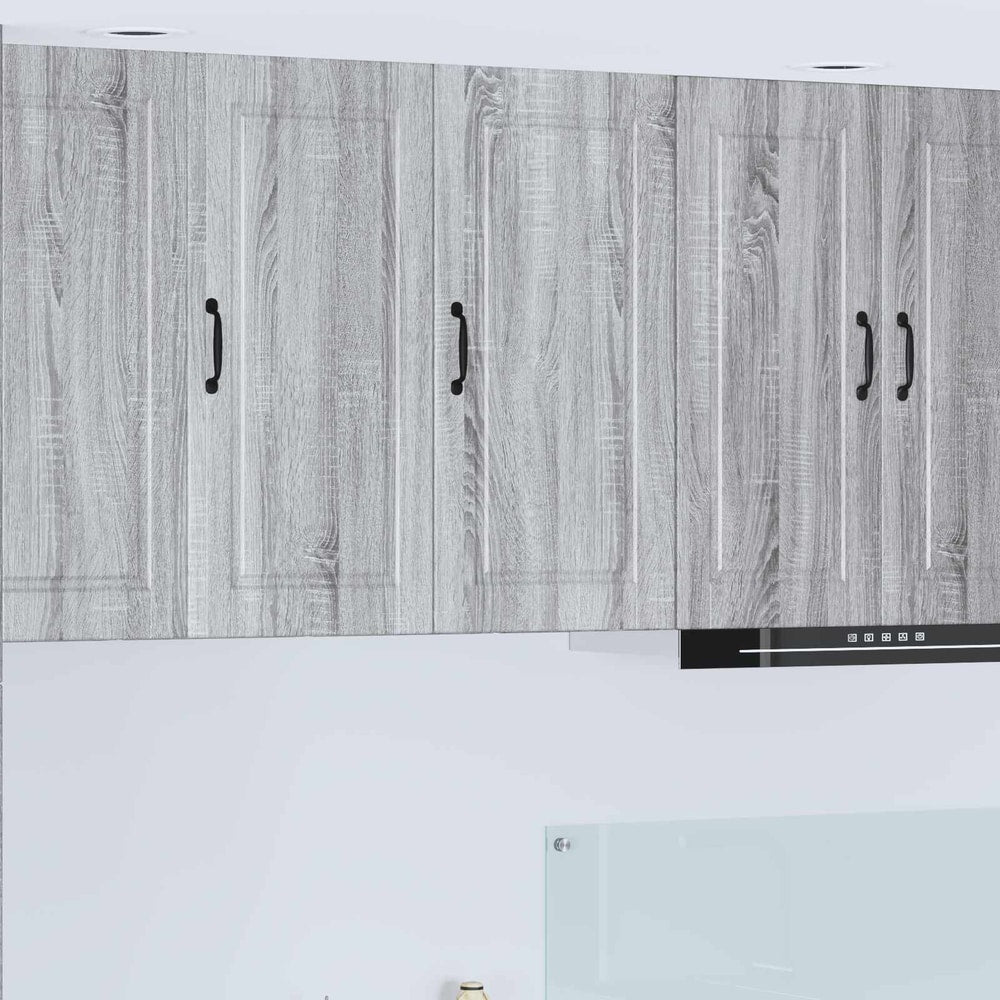 Kitchen Wall Cabinet "Porto" Engineered Wood Grey Sonoma 1x wall cabinet (1 door) 40 cm wide 80 cm high