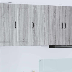 Kitchen Wall Cabinet "Porto" Engineered Wood Grey Sonoma 1x wall cabinet (1 door) 40 cm wide 80 cm high