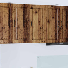 vidaXL Wall Cabinet PORTO Old Wood 40 x 31 x 80 cm Engineered Wood 1