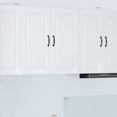 Kitchen Wall Cabinet "Porto" Engineered Wood High Gloss White 1x wall cabinet (2 doors) 80 cm wide 80 cm high