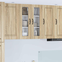 vidaXL Kitchen Wall Cabinet with Glass Door "Porto" Sonoma Oak
