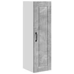 vidaXL Wall Cabinet PORTO Concrete Grey 30 x 31 x 100 cm 2