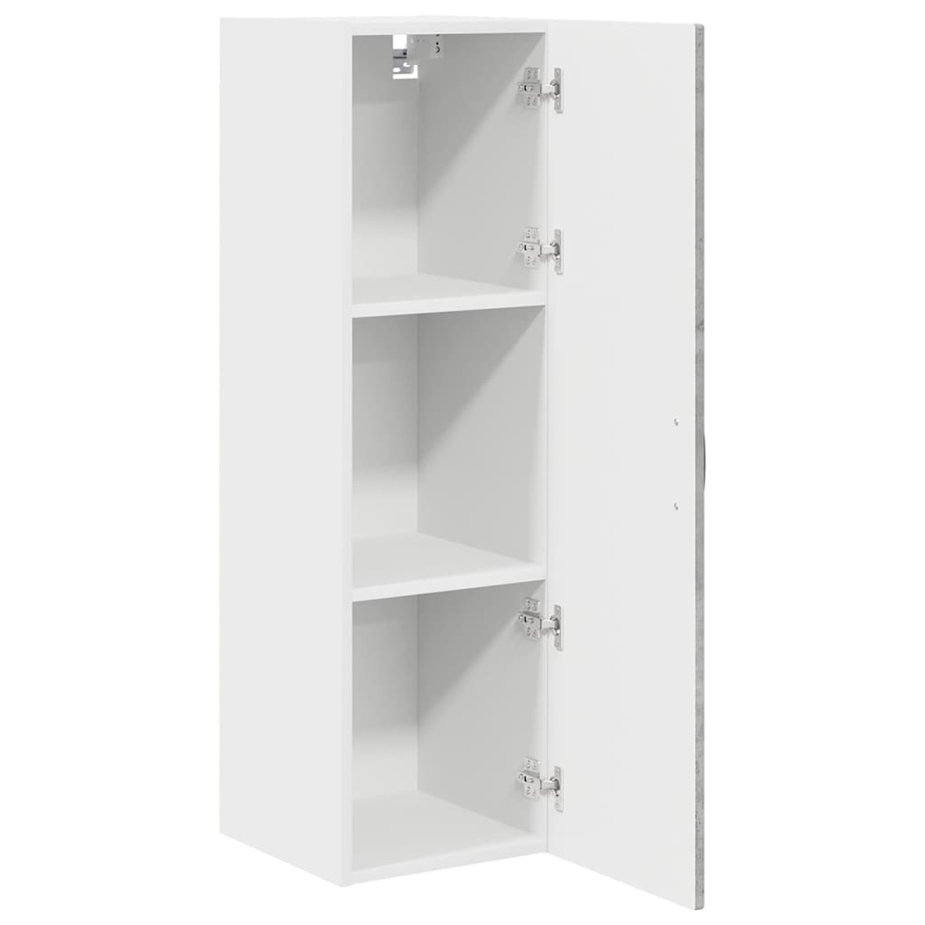 vidaXL Wall Cabinet PORTO Concrete Grey 30 x 31 x 100 cm 5