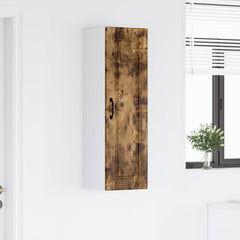 vidaXL Wall Cabinet PORTO Smoked Oak 30 x 31 x 100 cm Engineered Wood 4