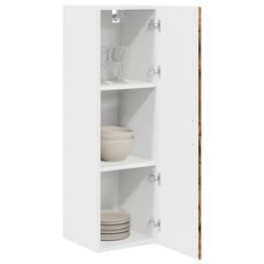 vidaXL Wall Cabinet PORTO Smoked Oak 30 x 31 x 100 cm Engineered Wood 3