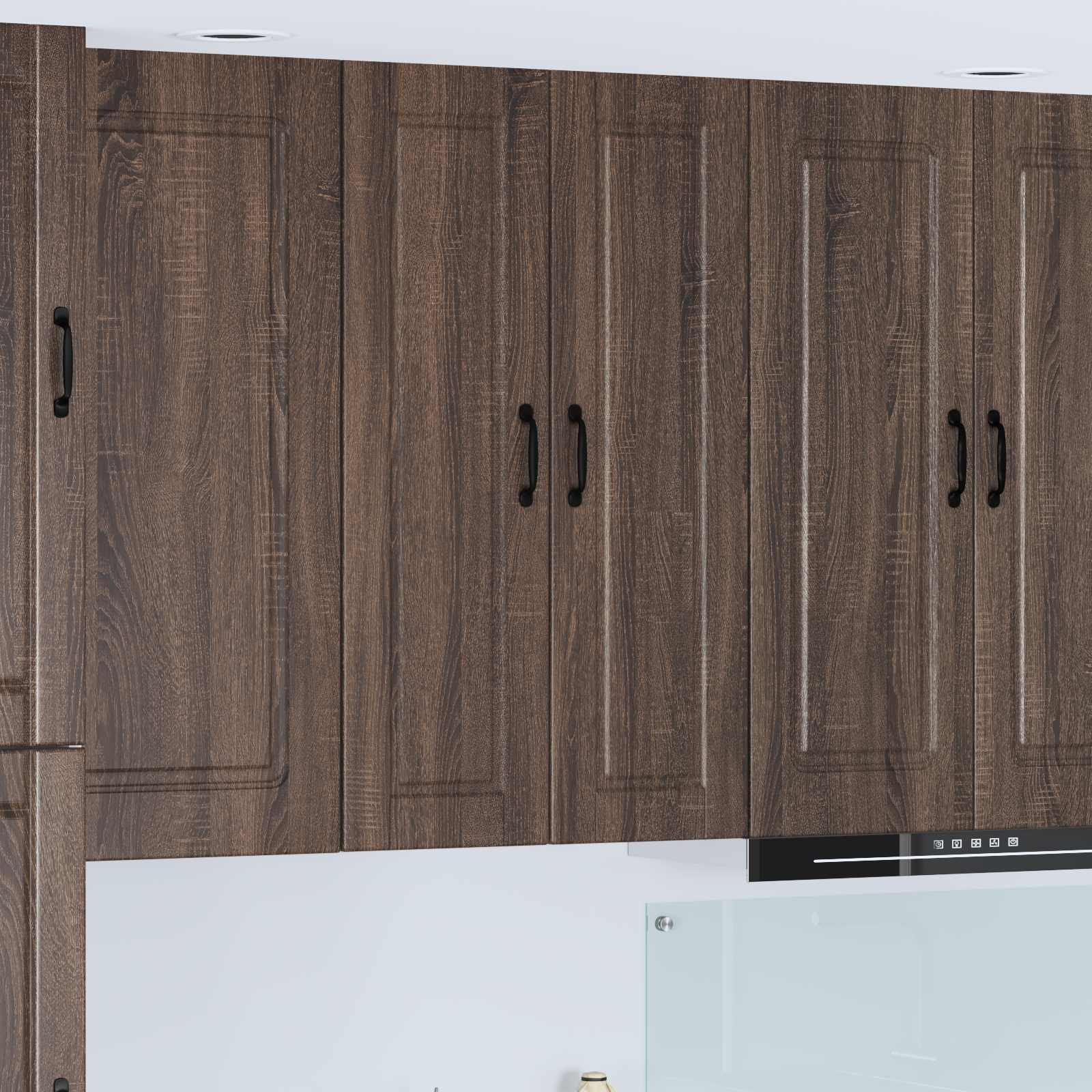 vidaXL Wall Cabinet PORTO Brown Oak 30 x 31 x 100 cm Engineered Wood 1