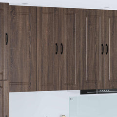 vidaXL Wall Cabinet PORTO Brown Oak 30 x 31 x 100 cm Engineered Wood 1