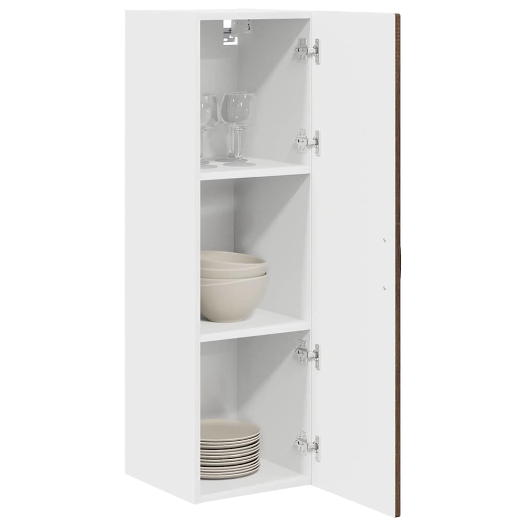 vidaXL Wall Cabinet PORTO Brown Oak 30 x 31 x 100 cm Engineered Wood 3