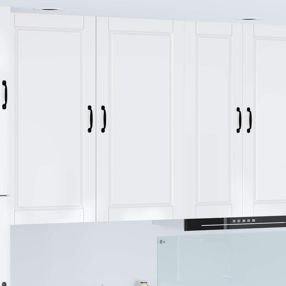 Kitchen Wall Cabinet "Porto" Engineered Wood High Gloss White 1x wall cabinet (1 door) 50 cm wide 100 cm high