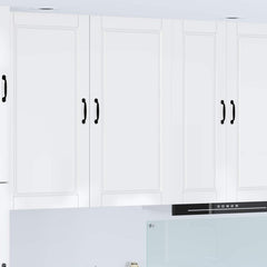 Kitchen Wall Cabinet "Porto" Engineered Wood High Gloss White 1x wall cabinet (1 door) 50 cm wide 100 cm high