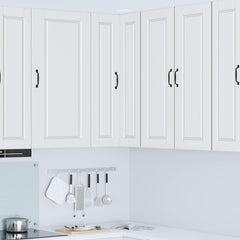 vidaXL Kitchen Wall Cabinet with Glass Door "Porto" White