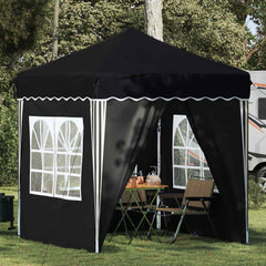 Pop-up Party Tent 195 x 194 x 245 cm Oxford Fabric with 4 Sidewalls Anthracite