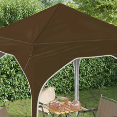 Pop-up Party Tent 194 x 194 x 245 cm without Sidewall Taupe