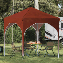 Pop-up Party Tent 194 x 194 x 245 cm without Sidewall Terracotta