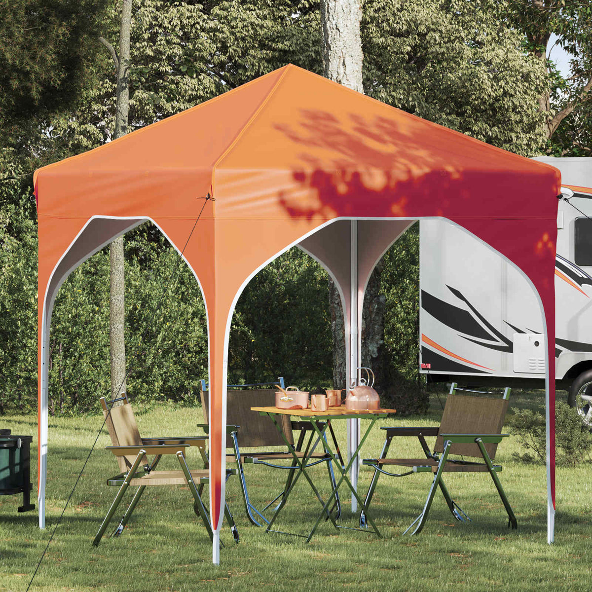 Pop-up Party Tent 194 x 194 x 245 cm without Sidewall Orange