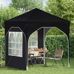 Pop-up Party Tent 192 x 192 x 245 cm with 2 Sidewalls Anthracite