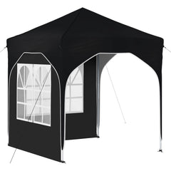 Pop-up Party Tent 192 x 192 x 245 cm with 2 Sidewalls Anthracite