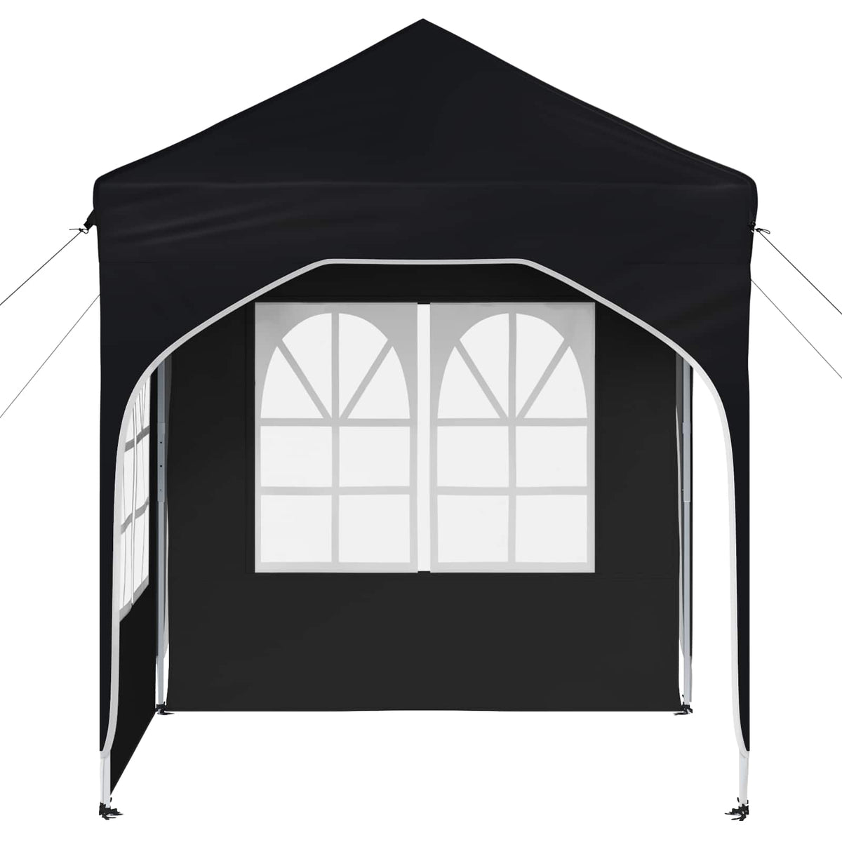 Pop-up Party Tent 192 x 192 x 245 cm with 2 Sidewalls Anthracite