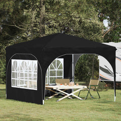 Pop-up Party Tent 290 x 290 x 245 cm with 2 Sidewalls Anthracite
