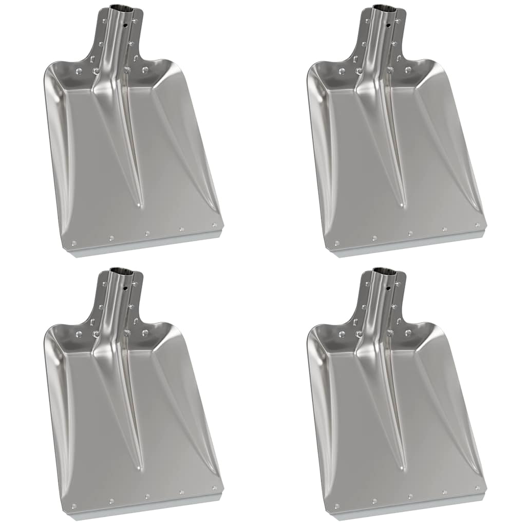 vidaXL Shovel Head 4 pcs Silver 43 x 32.5 cm Aluminum 2