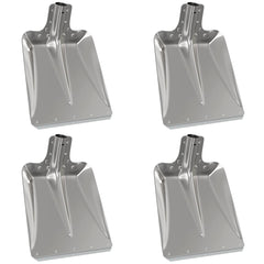 vidaXL Shovel Head 4 pcs Silver 43 x 32.5 cm Aluminum 2