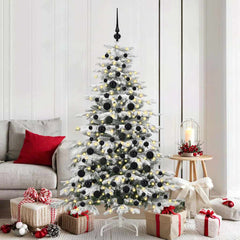 vidaXL Christmas Bauble Set 120 pcs 300 LEDs Warm White Ø 6 cm 1