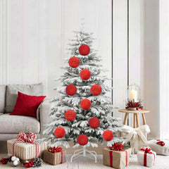 vidaXL Christmas Bauble Set XL 9 pcs Red Ø 15 cm Plastic 1