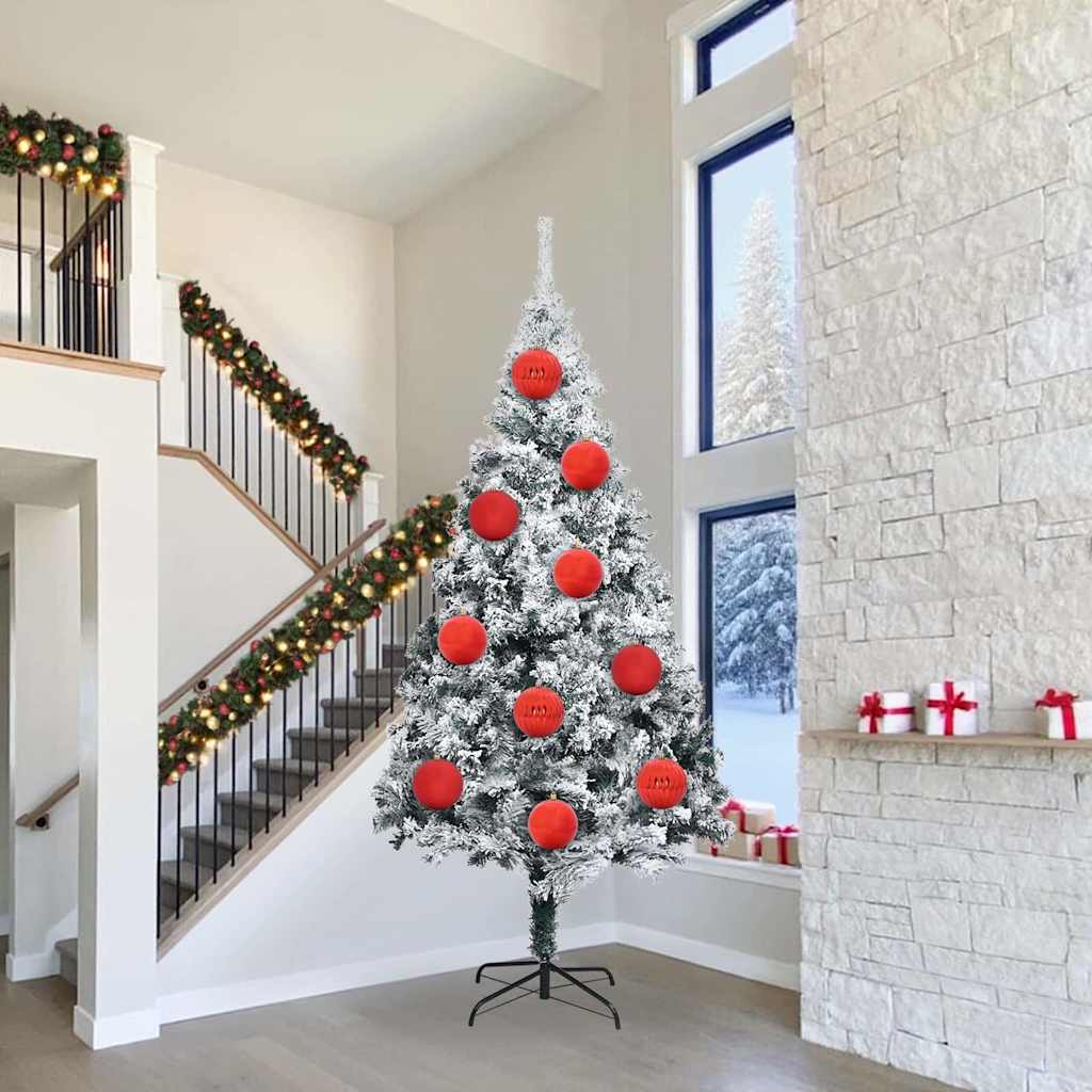 vidaXL Christmas Bauble Set XXL 3 pcs Red Ø 25 cm Plastic 1