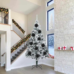vidaXL Christmas Bauble Set XXL 3 pcs Black Ø 25 cm Plastic 1