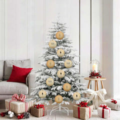 vidaXL Christmas Bauble Set XL 9 pcs Gold Ø 15 cm Plastic 1