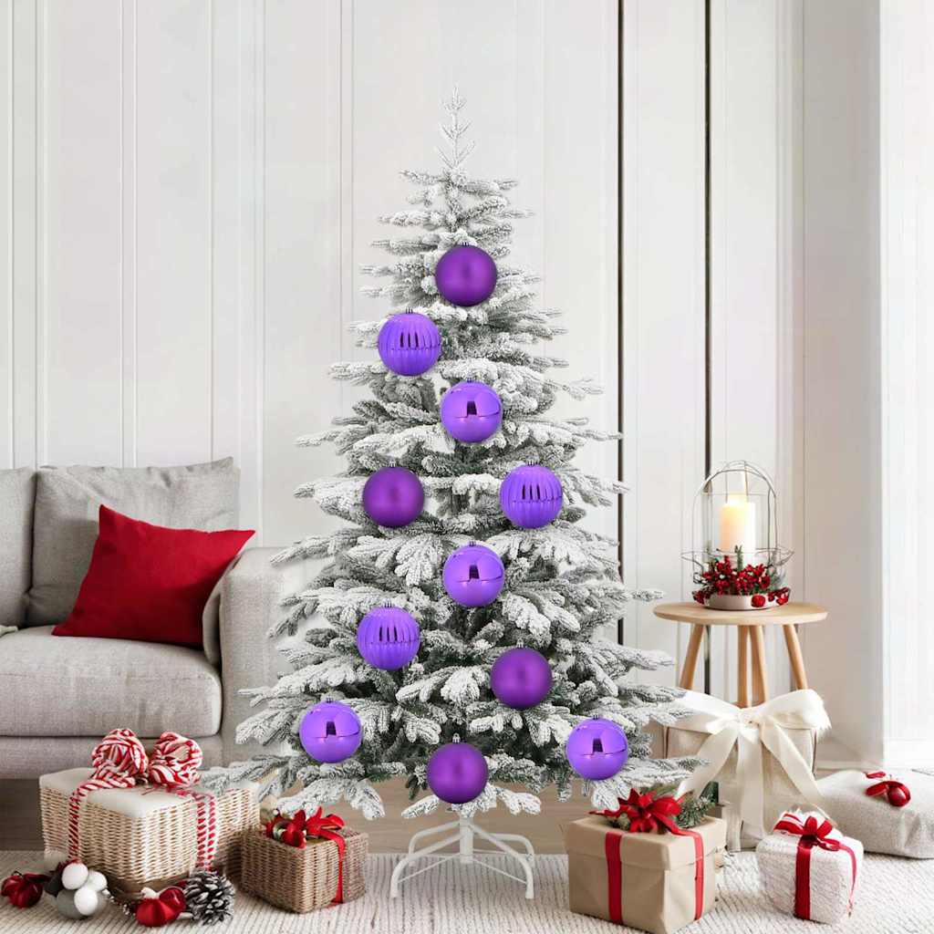 vidaXL Christmas Bauble Set XL 9 pcs Lilac Ø 15 cm Plastic 1