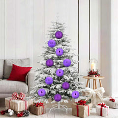 vidaXL Christmas Bauble Set XL 9 pcs Lilac Ø 15 cm Plastic 1