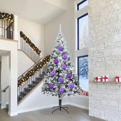 vidaXL Christmas Bauble Set XXL 4 pcs Lilac Ø 20 cm Plastic 1
