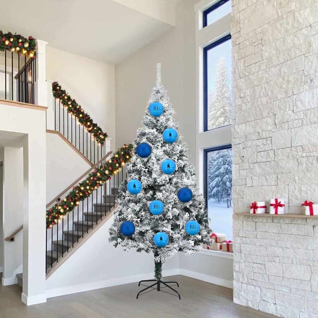 vidaXL Christmas Bauble Set XXL 3 pcs Blue Ø 25 cm Plastic 1
