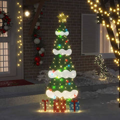 vidaXL Lighted Christmas Tree with 3 Gift Boxes 2D Warm White 3