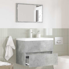 vidaXL Bathroom Furniture Set Concrete Grey 60 x 38.3 x 45 cm 1