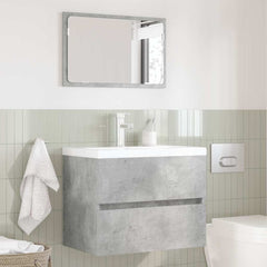 vidaXL Bathroom Furniture Set Concrete Grey 60 x 38.3 x 45 cm 4