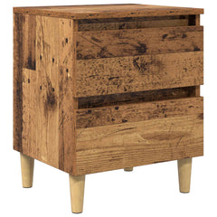 vidaXL Bed Cabinet Old Wood 40 x 35 x 50 cm Engineered Wood 1