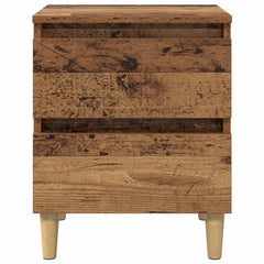 vidaXL Bed Cabinet Old Wood 40 x 35 x 50 cm Engineered Wood 4
