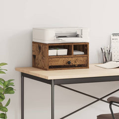 vidaXL Printer Stand Old Wood 40 x 32 x 24 cm Engineered Wood 1