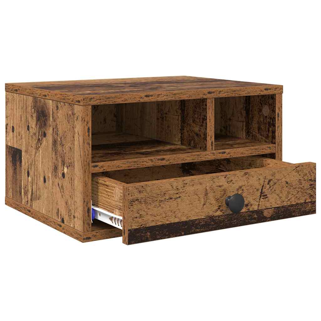 vidaXL Printer Stand Old Wood 40 x 32 x 24 cm Engineered Wood 5