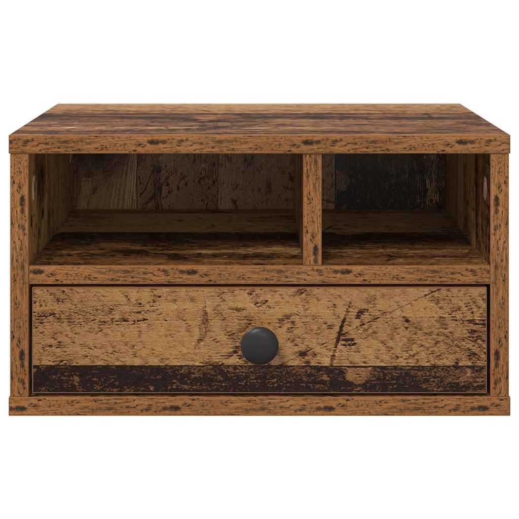 vidaXL Printer Stand Old Wood 40 x 32 x 24 cm Engineered Wood 6