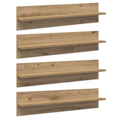 vidaXL Wall Shelves 4 pcs Artisan Oak 80 x 11.5 x 18 cm 1