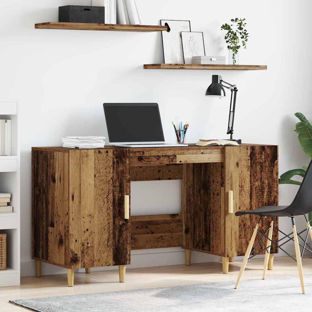 Desk 140x50x75 cm Engineered Wood Old wood