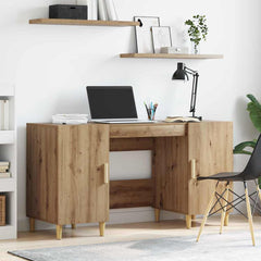 Desk 140x50x75 cm Engineered Wood Artisan oak