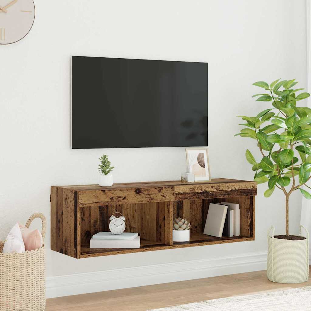 vidaXL TV Cabinet Set Old Wood Engineered Wood 1