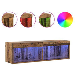 vidaXL TV Cabinet Set Old Wood Engineered Wood 4