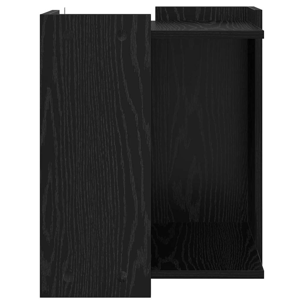 vidaXL Cat Litter Box Enclosure Black Oak 42 x 42 x 51 cm 6
