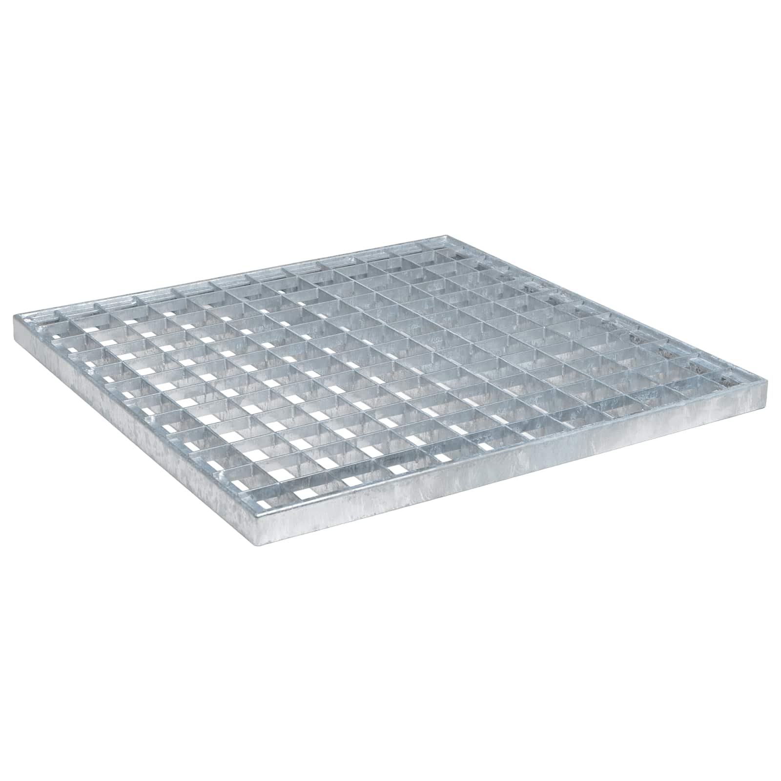 vidaXL Grating Silver 40 x 40 x 2 cm Hot-Dip Galvanised Steel 2