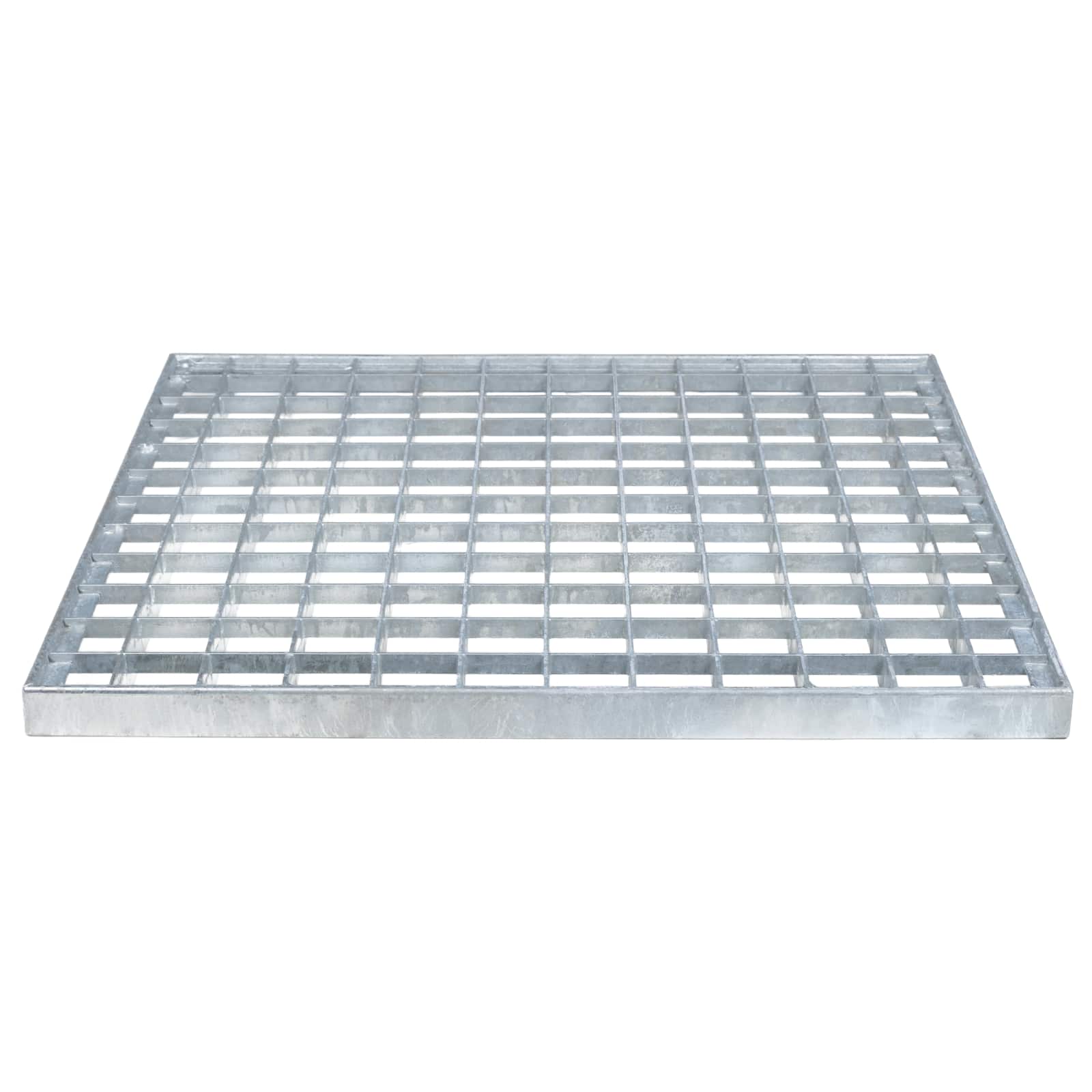 vidaXL Grating Silver 40 x 40 x 2 cm Hot-Dip Galvanised Steel 4
